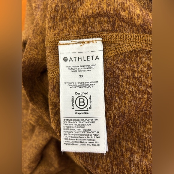 Athleta Uptempo II Hoodie Sweatshirt Womens Size 3X
Mahogany Brown - Picture 12 of 15